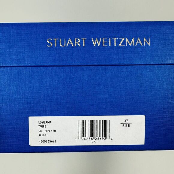 NIB Stuart Weitzman Lowland 6.5 Over-The-Knee Boots Brown Taupe Suede Flat $950 - Picture 8 of 8